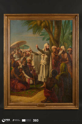 O Beato João de Brito catequizando os Índios