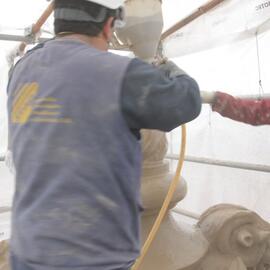 Aplicação de emborro – Projeção via húmida