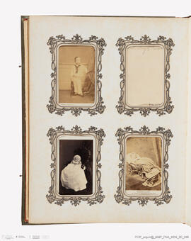 Álbum com retratos de membros das famílias reais europeias