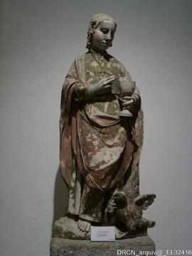 Esculturas-SãoJoão Evangelista- calcário policromado-Museu
