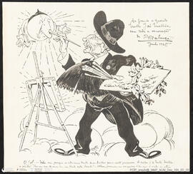 Caricatura de Mestre José Malhoa