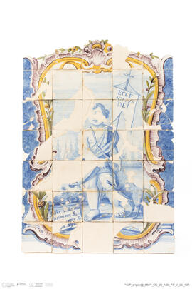 Painel de azulejo S. João Baptista