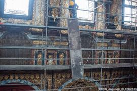 Nave, Alçado Norte, Desmonte andaime