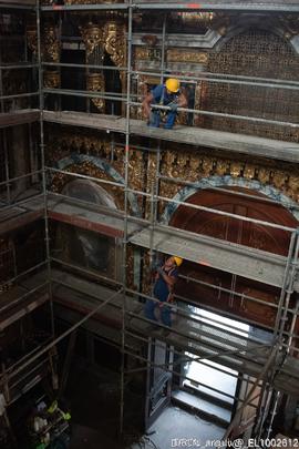 Nave, Alçado Norte, Desmonte andaime