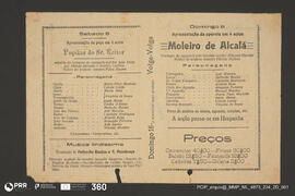 Pupilas do sr. Reitor; Moleiro de Alcalá; Siga a Dança