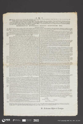 Carta do  Bispo de Lamego