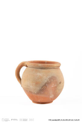 Vasilha de barro com asa