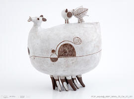 Peça cerâmica - Miriapode