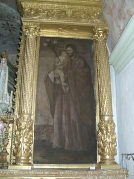 Pintura no lado direito do altar-mor