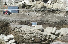 Barbeita - Colocação da antena da TMN - campo de barbeita