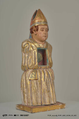 Relicário de um Santo monge (meio-corpo)