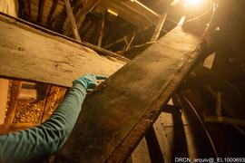Capela-mor, Retábulo-mor, Teto tribuna, Desmonte pinturas cavalete, Cristo no Horto