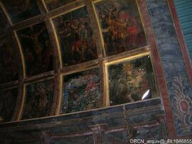 Abóbada capela-mor – Pinturas em caixotões