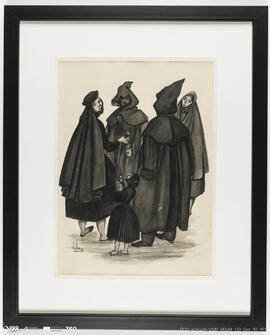 Casais em traje de luto