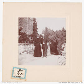 Fotografia - Retrato - Viagens Reais – Itália – Rainha margarida de Itália e seu irmão Tomás