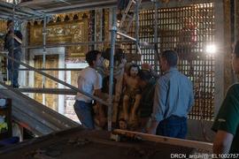 Nave, Alçado Sul, Retábulo Calvário, Relevo, Recolocação