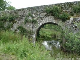 Vista do arco margem esquerda - arco e paramento - montante
