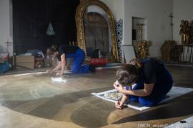 Nave, Alçado Norte,  Retábulo Nª Sª Carmo, Relevo Almas