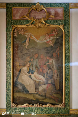 Pintura representa Adoração dos Pastores