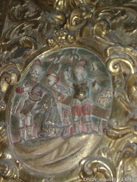Retábulo Senhor Passos- Medalhão Passos - corredor lateral coro-Evangelho