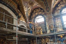 Nave, Alçados Norte e Oeste, Teto, Desmonte andaime
