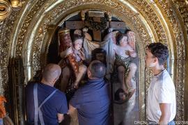 Nave, Alçado Sul, Retábulo Calvário, Relevo, Recolocação