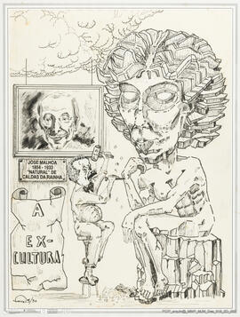 Caricatura de Maria da Conceição Bretts Jardim Pereira