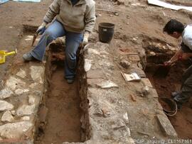 Escavações arqueológicas nas traseiras da Biblioteca