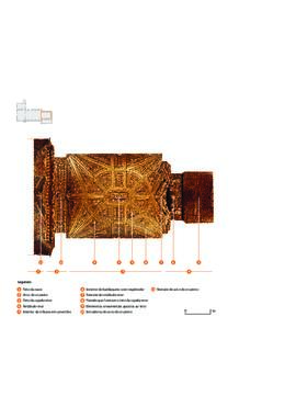 Elementos constituintes do teto da capela-mor da igreja do Convento de Santa Clara do Porto