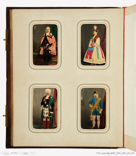 Álbum com fotografias do Baile de Máscaras de Carnaval de Fevereiro de 1865 no Paço Real da Ajuda