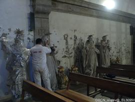 Esculturas nave da igreja - Conjunto apeado