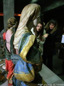 Restauro de imagens da capela (visita ao atelier de restauro)