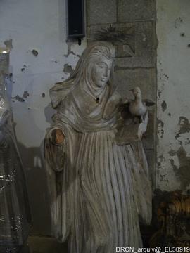 Escultura São Bento - Nave da igreja / Apeamento