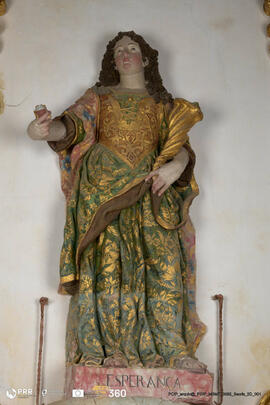 Escultura das virtudes. Esperança