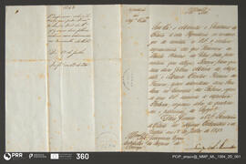 Carta dirigida ao bispo de Lamego, onde se solicita que se aceite as duas filhas de Francisco de ...