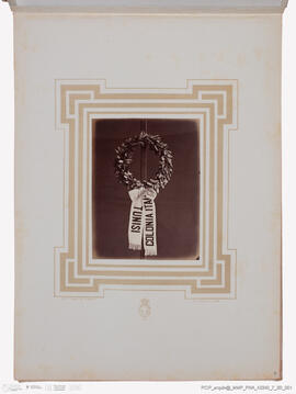 Álbum de fotografias morte rei Vítor Emanuel II