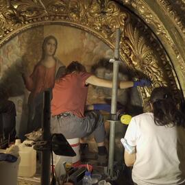 Pintura cavalete - talha