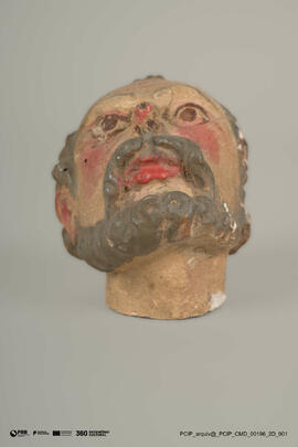 Cabeça de santo (imagem articulada)