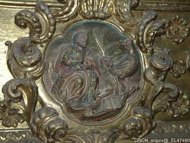 Retábulo Senhor Passos- Medalhão Passos - corredor lateral coro-Evangelho