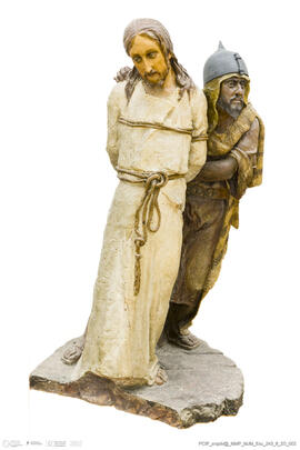 Paixão de Cristo: Cristo e Guarda do Templo (do conjunto Jesus em casa de Caifás)