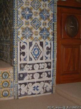 Azulejos altar-mor - pormenor