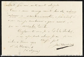 Bilhete Postal de José Malhoa para Augusto Gama