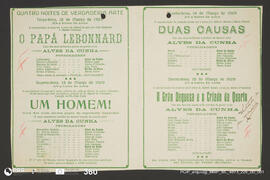 O Papá Lebonnard; Um Homem!; Duas Causas; A Grãn Duquesa e o Criado de Quarto