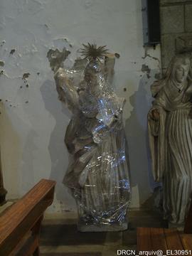 Escultura Santo André - Nave da igreja - acondicionamento