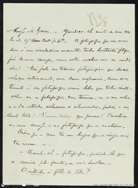 Carta de José Malhoa para Augusto Gama