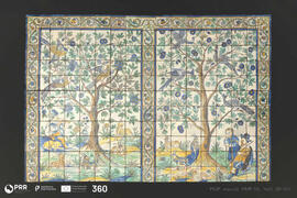 Painel de azulejos "Dupla cena bucólica"