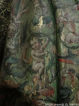 Escultura de alto relevo – Pormenor da pintura