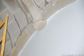 Detalhe do interior da capela