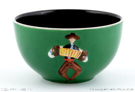 Taças com trajes regionais  Faiança