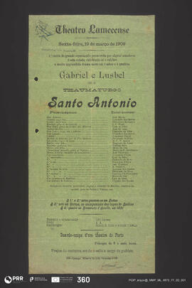 Gabriel e Lusbel ou o thaumaturgo Santo Antonio